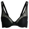 Hugo Boss Underwear, Pajamas, and Socks-Lace-trim push-up bra with logo detail-boss outlet 4