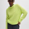 Hugo Boss Sweaters and Cardigans-Wool-blend sweater with cable-knit structure-hugo boss store near me 3