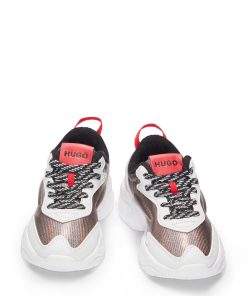 Hugo Boss-Kids’ mixed-material trainers with faux leather-boss near me 2