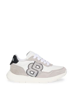 Hugo Boss-Kids’ trainers in leather with Double B monogram-hugo