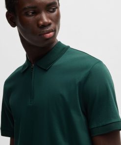 Hugo Boss Polo Shirts-Slim-fit polo shirt in mercerized cotton-hugo 2