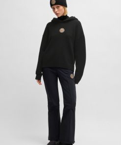 Hugo Boss Sweaters and Cardigans-BOSS Ski relaxed-fit knitted hoodie in virgin wool-boss store near me 2