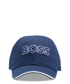 Hugo Boss-Kids’ cap in cotton twill with raised logo-hugo