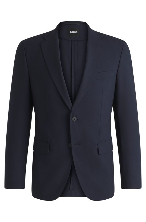 Hugo Boss Suits-Slim-fit suit in a performance-stretch wool blend-boss store