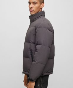 Hugo Boss Jackets and Coats-Regular-fit water-repellent puffer jacket with stacked logo-hugoboss