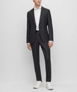 Hugo Boss Suits-Slim-fit suit in a performance-stretch wool blend-boss store near me 2