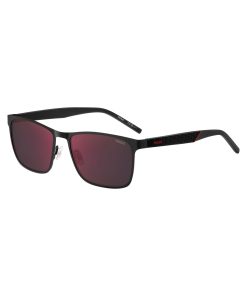 Hugo Boss Eyewear-Black-steel sunglasses with textured temples-hugo boss near me