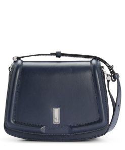 Hugo Boss Bags-Leather saddle bag with signature hardware and monogram-hugo boss near me