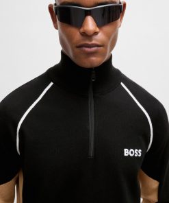 Hugo Boss-Sweater with color-blocking and logo-hugo boss store 2