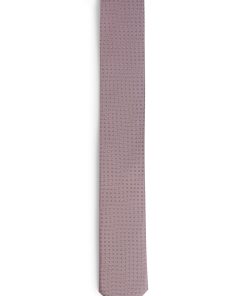 Hugo Boss Ties and Pocket Squares-Silk-blend tie with jacquard-woven pattern-boss near me