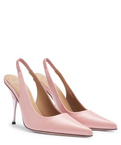 Hugo Boss Pumps-NAOMI x BOSS slingback pumps in smooth leather-hugo boss sale