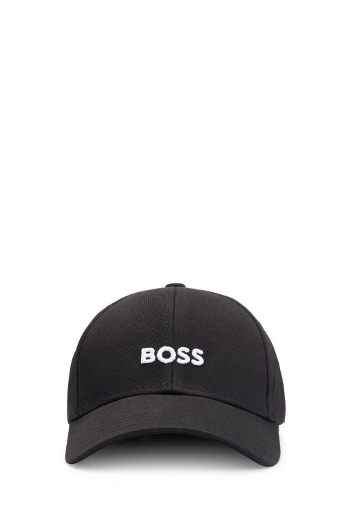 Hugo Boss-Baseball cap in cotton twill with embroidered logo-hugoboss - Image 2