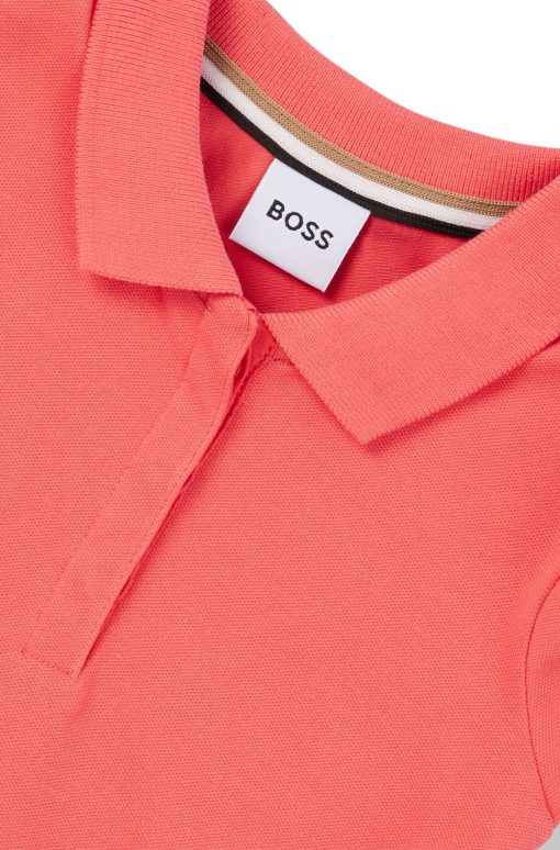 Hugo Boss-Kids' two-in-one polo dress with logo print-hugoboss - Image 2