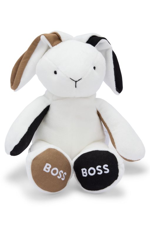 Hugo Boss-Branded faux-fur cuddly bunny for babies-hugo boss near me