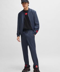 Hugo Boss Pants-Extra-slim-fit trousers in mohair-look material-hugo boss store near me 2