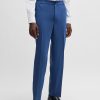 Hugo Boss-Relaxed-fit trousers in patterned virgin wool-boss store near me 3