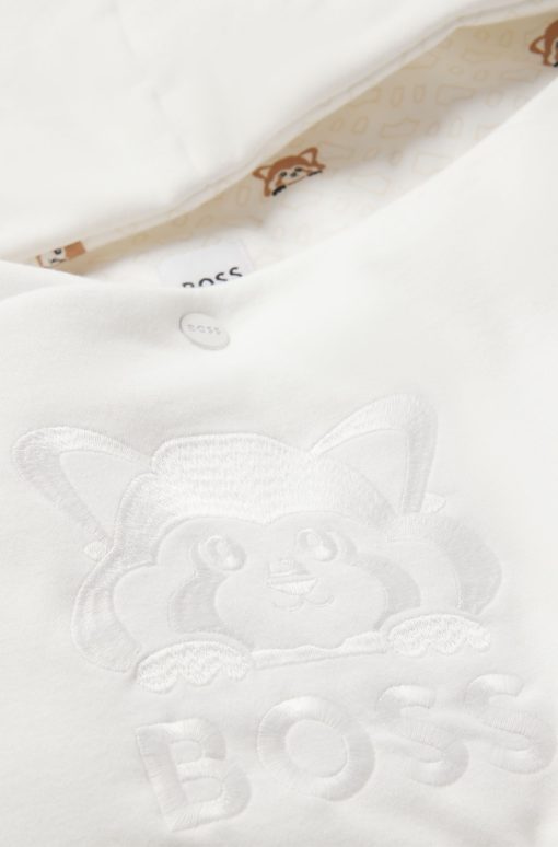 Hugo Boss-Baby nest in cotton with red-panda artwork-hugo boss outlet - Image 2