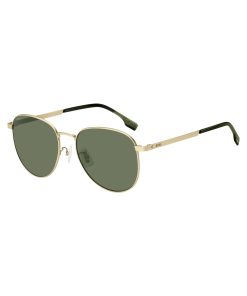 Hugo Boss Eyewear-Gold-tone sunglasses with titanium temples-hugoboss