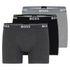 Hugo Boss Socks-Two-pack of ankle-length socks in stretch fabric-boss near me 4