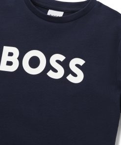 Hugo Boss-Kids’ T-shirt in cotton jersey with contrast logo-boss hugo 2