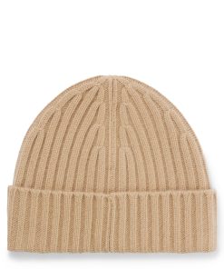 Hugo Boss-Ribbed beanie hat in cashmere-hugo boss sale 2