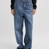 Hugo Boss Pants-Relaxed-fit jeans in rinse-washed blue denim-hugoboss 3