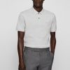 Hugo Boss Polo Shirts-Polo shirt with checked tape-hugo boss outlet 3