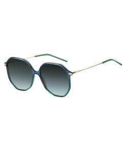 Hugo Boss Eyewear-Tubular-temple sunglasses with blue-green frames-boss near me