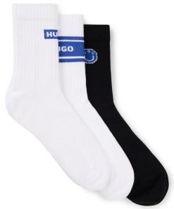 Hugo Boss Socks-Three-pack of short-length socks-hugo boss outlet