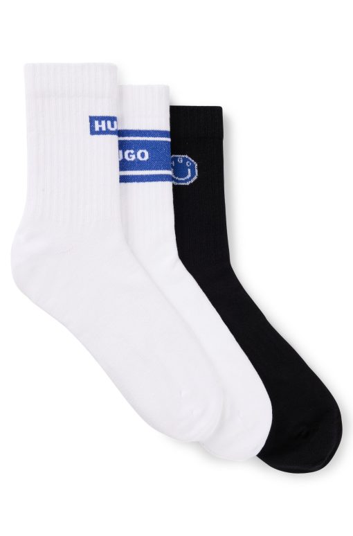 Hugo Boss Socks-Three-pack of short-length socks-hugo boss outlet