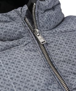 Hugo Boss-Kids’ padded jacket with all-over checks and monograms-hugo boss outlet