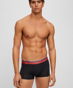 Hugo Boss Underwear-Single-jersey trunks with degradé monogram waistband-hugo boss store 2