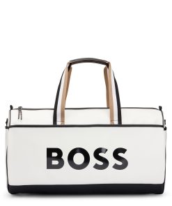 Hugo Boss Bags-BOSS x Matteo Berrettini  Faux-leather holdall with contrast logo-hugoboss