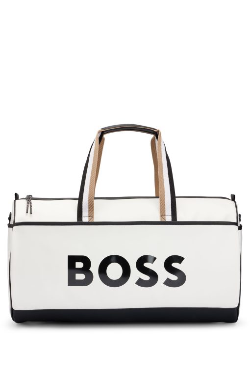 Hugo Boss Bags-BOSS x Matteo Berrettini  Faux-leather holdall with contrast logo-hugoboss