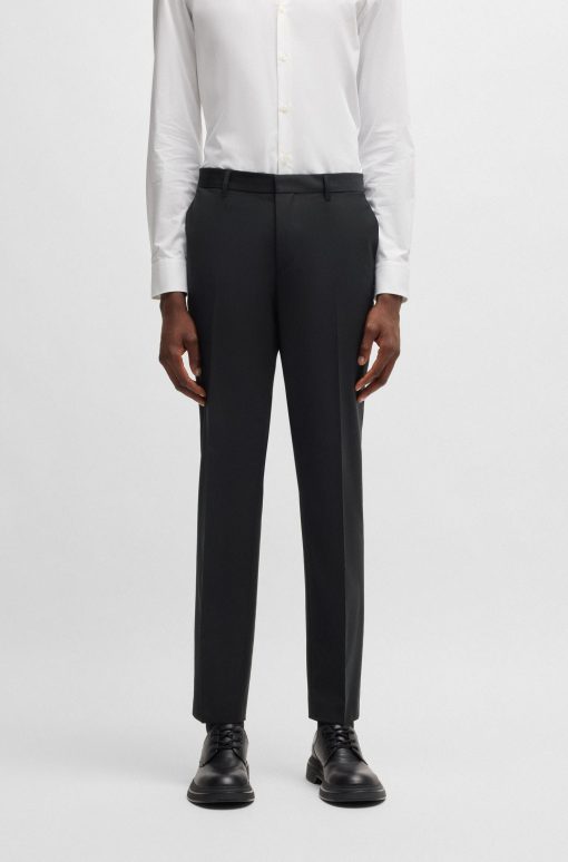 Hugo Boss Pants-Slim-fit trousers in performance-stretch wool-hugoboss