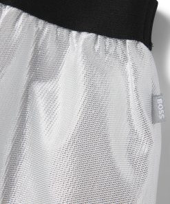 Hugo Boss-Kids’ metallic-effect skirt with elasticated waistband-boss store near me 2