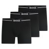 Hugo Boss Underwear-Three-pack of stretch-cotton boxer briefs with logos-boss outlet 3