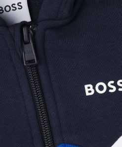 Hugo Boss-Kids’ tracksuit with color-blocking and logo prints-hugo 2