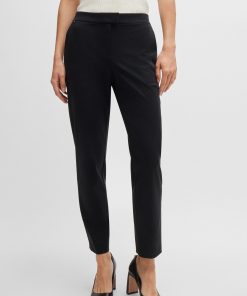 Hugo Boss Pants-Slim-fit trousers in performance-stretch jersey-boss store near me