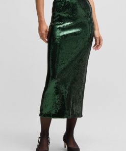 Hugo Boss Skirts-Relaxed-fit maxi skirt with sequin embellishments-boss near me