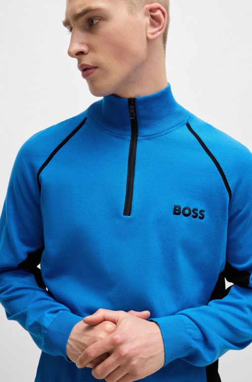 Hugo Boss Sweaters and Cardigans-Sweater with color-blocking and logo-hugo boss store near me - Image 2