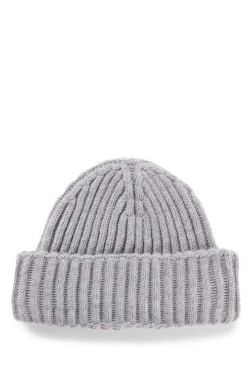 Hugo Boss-Fisherman beanie hat in virgin wool and cashmere-boss near me