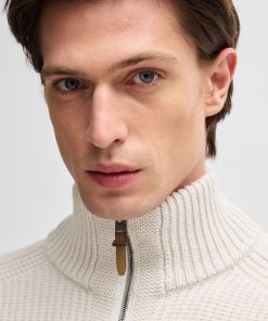 Hugo Boss Sweaters and Cardigans-Zip-up cardigan in wool and cashmere-hugo 2