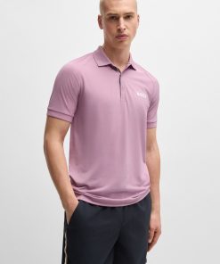 Hugo Boss Polo Shirts-BOSS x Matteo Berrettini waffle-fabric polo shirt-hugo by hugo boss