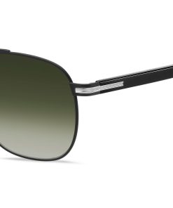 Hugo Boss Eyewear-Double-bridge sunglasses in black steel-hugoboss 2