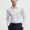 Hugo Boss-Relaxed-fit overshirt in patterned fabric-hugo 3