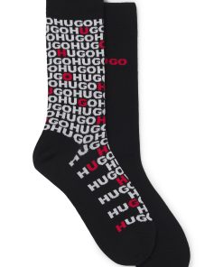 Hugo Boss Socks-Two-pack of regular-length socks with logo details-hugo boss near me