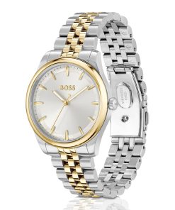 Hugo Boss Watches-Two-tone watch with mother-of-pearl inlay-boss near me 2