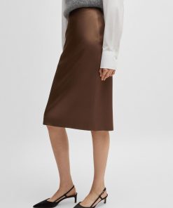 Hugo Boss Skirts-Pencil skirt in lustrous fabric-hugo