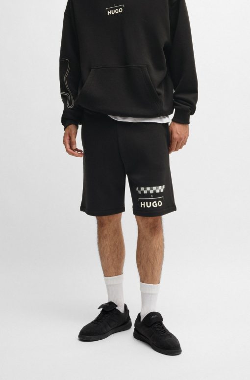 Hugo Boss Sweatshirts and Jogging Pants-Shorts with racing print-boss outlet